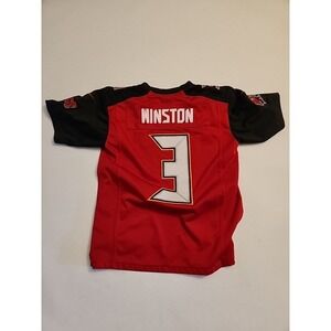 Nike NFL Tampa‎ Bay Buccaneers Jameis Winston 3 Jersey Boys Large Red Black